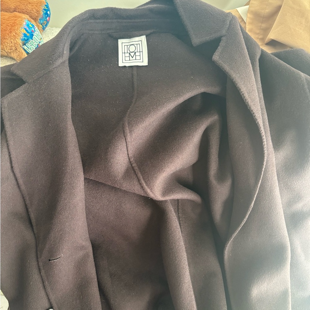 Toteme Espresso Wool Coat size 36 - Picture 5 of 6